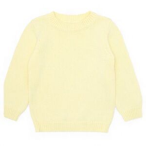 Minnow Yellow Crewneck Knit Sweater Kids Unisex Size 7-8 NWT